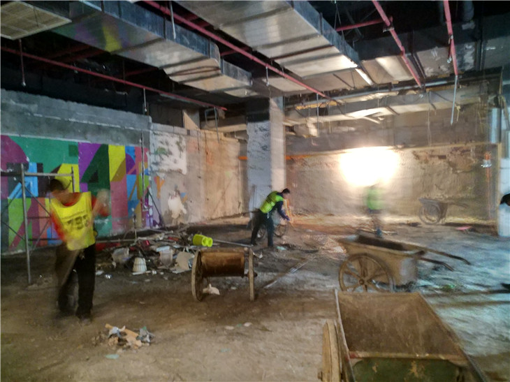 成都春熙路群光商場(chǎng)8樓餐飲店十三椒11.27拆除撤柜完工